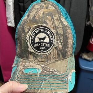 Red Wing Shoes Camo Cap with Blue Mesh